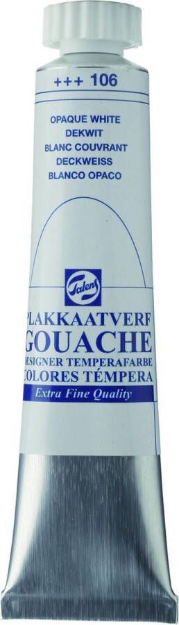 Talens Plakkaatverf 106 Dekwit Gouache extra fine 20 ml