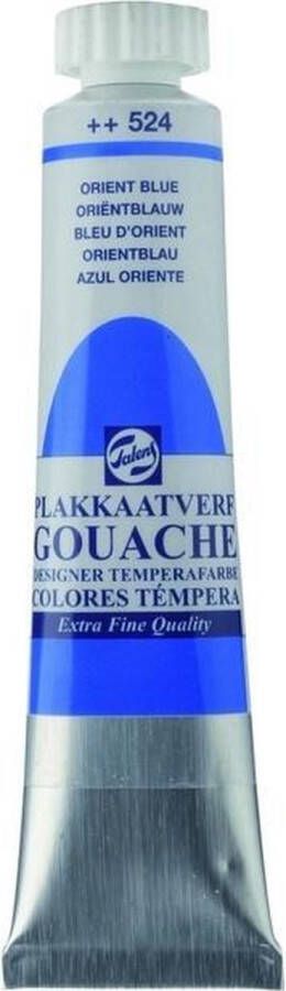 Talens Plakkaatverf 524 Oriëntblauw Gouache extra fine 20 ml