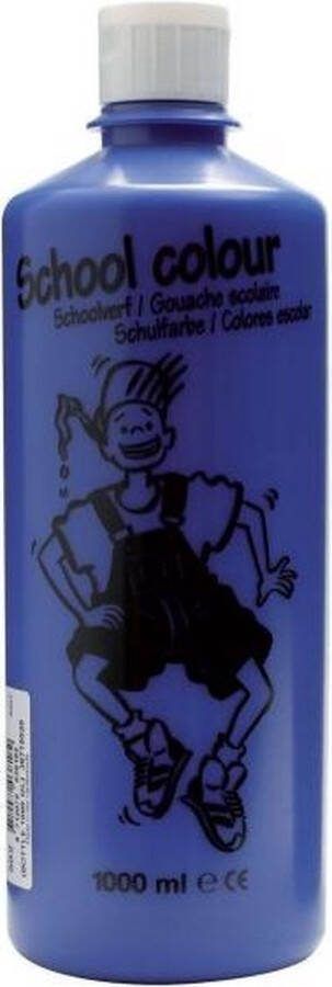 Talens Schoolverf Donkerblauw 1 liter