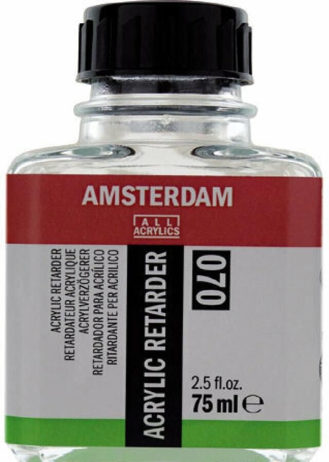 Talens Acryl Retarder (070) Droogvertraging Acrylverf Kleurloos Vloeibaar Maken Acrylverf 75ml 1 fles