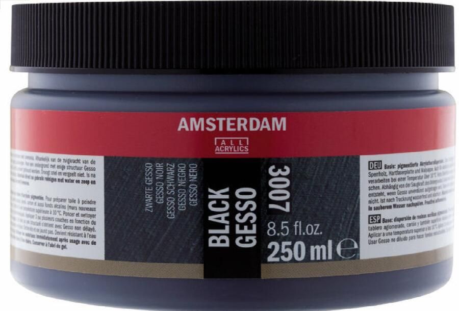 Talens Gesso zwart (3007) 250 ml