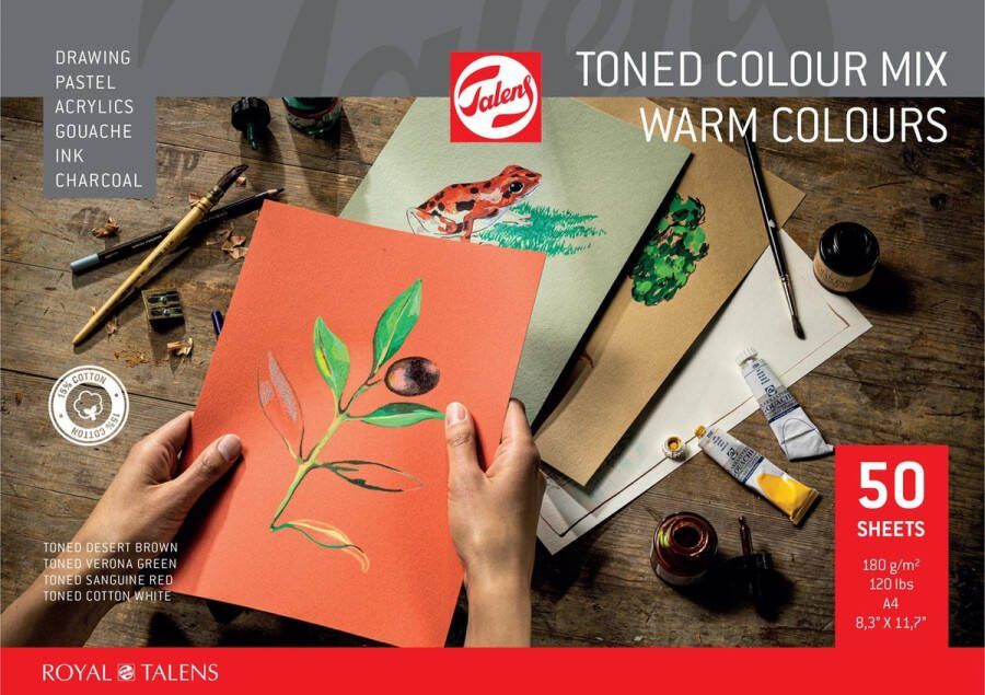 Talens toned colour mix warm colours A4