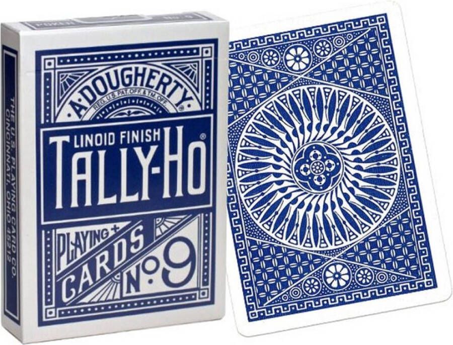 Tally-Ho Fan Blauw Speelkaarten Kaartspel Pokerkaarten