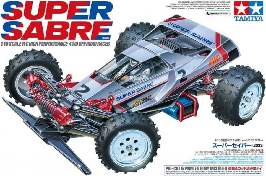 Tamiya 1:10 57828 RC Super Sabre (2023) 4WD RC Plastic Modelbouwpakket