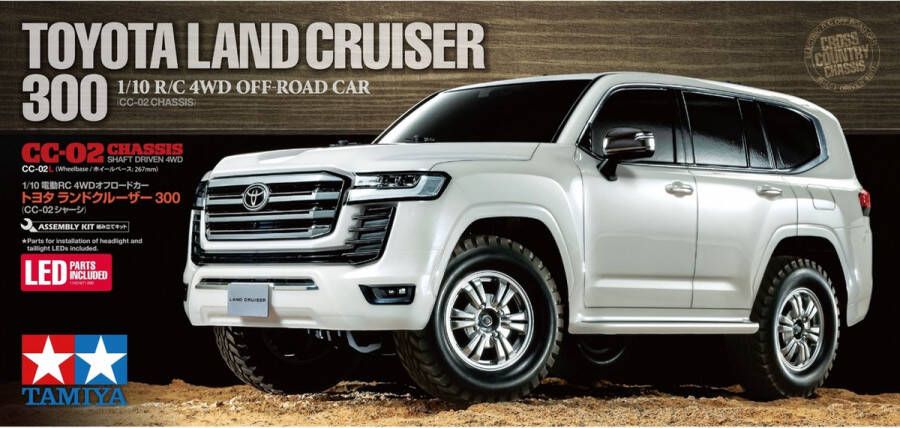 Tamiya 1:10 58688 RC Toyota Land Cruiser 300 CC-02 RC Plastic Modelbouwpakket