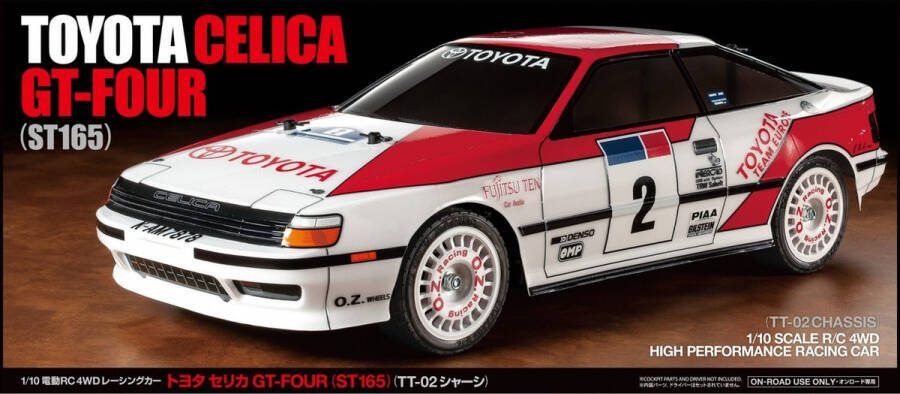 Tamiya 1:10 58718 RC Toyota Celica GT-Four TT-02 RC Plastic Modelbouwpakket