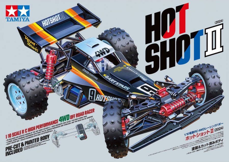 Tamiya 1:10 58737 RC Hotshot II 2024 4WD met Voorgespoten Body RC Plastic Modelbouwpakket