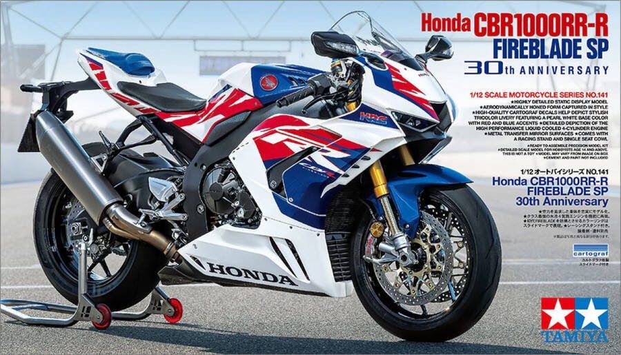 Tamiya 1:12 14141 Honda CBR1000RR-R Fireblade SP 30th Anniversary Plastic Modelbouwpakket