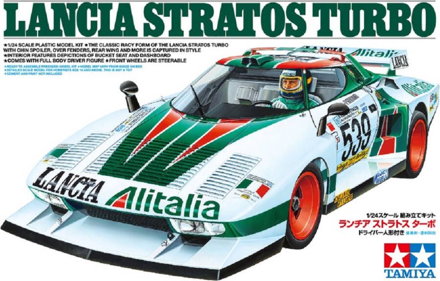 Tamiya 1:24 25210 Lancia Stratos Turbo Racing Plastic Modelbouwpakket