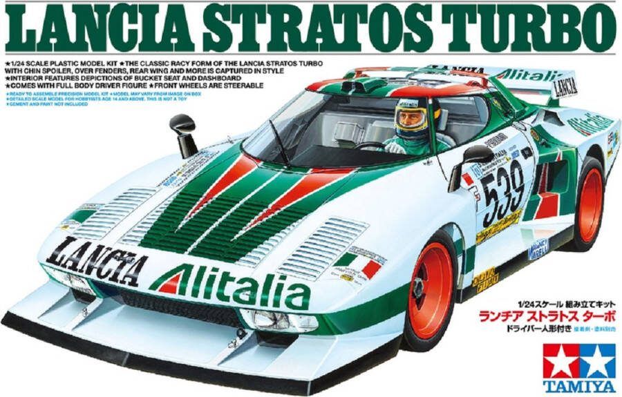 Tamiya 1:24 25210 Lancia Stratos Turbo Racing Plastic Modelbouwpakket