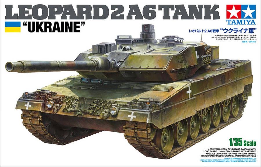 Tamiya 1:35 25207 Leopard 2A6 Tank Ukraine Plastic kit