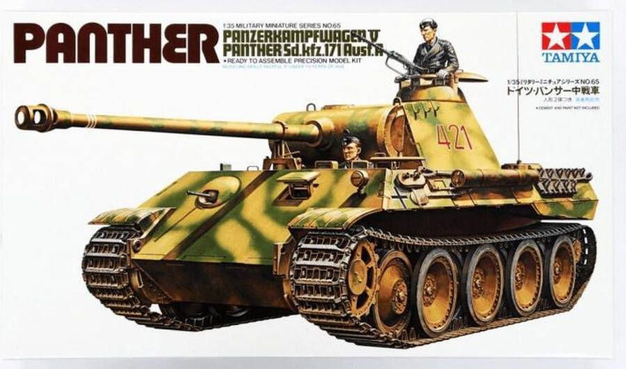 Tamiya 1:35 35065 WWII Ger.SdKfz.171 Panther A Plastic Modelbouwpakket
