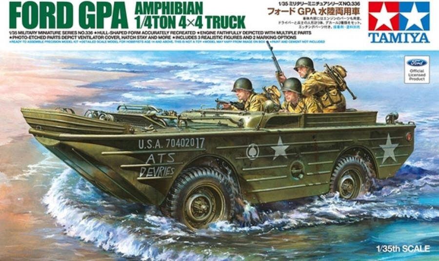Tamiya 1:35 35336 Ford GPA Amphibian 1 4 ton 4x4 Truck Plastic Modelbouwpakket