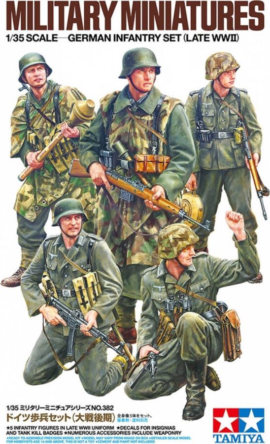 Tamiya 1:35 35382 German Infantry Set Late WWII Figuren Plastic kit