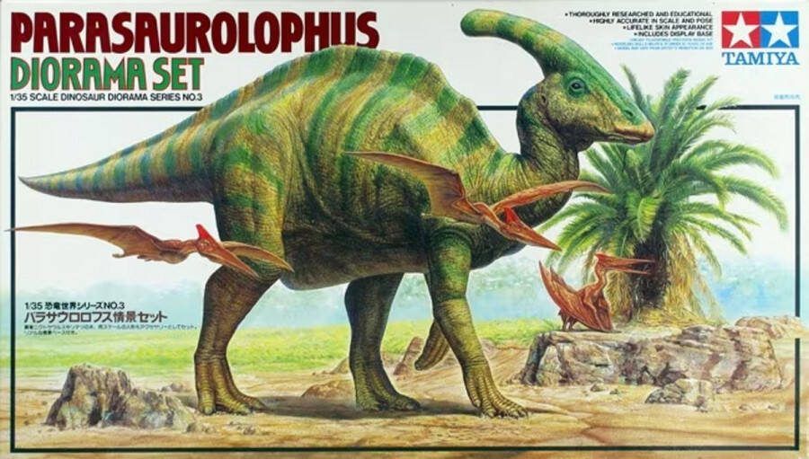 Tamiya 1:35 60103 Parasaurolophus Diorama Set Series NO.3 Plastic Modelbouwpakket