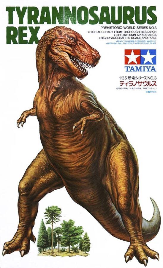 Tamiya 1:35 60203 Tyrannosaurus Rex Prehistoric World Series NO.3 Plastic Modelbouwpakket