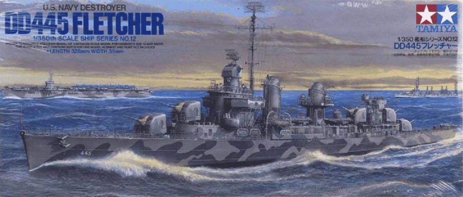 Tamiya 1:350 78012 U.S. Navy DD445 Fletcher Plastic Modelbouwpakket