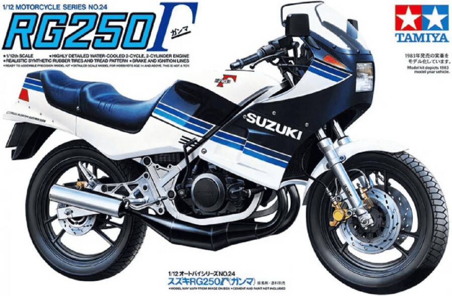 Tamiya 14024 Suzuki RG250 Gamma Motorfiets Modelbouw pakket 1:12