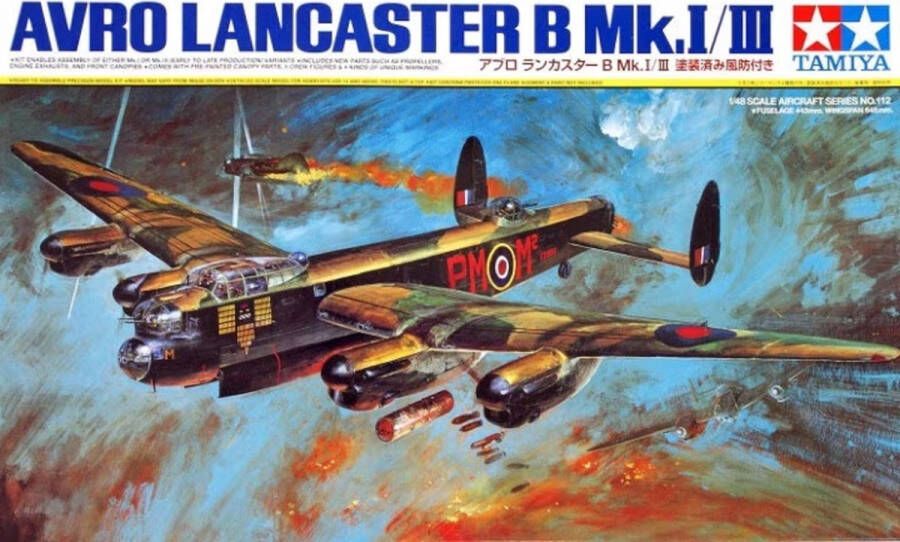 Tamiya 1:48 61112 Avro Lancaster BI BIII Plastic kit