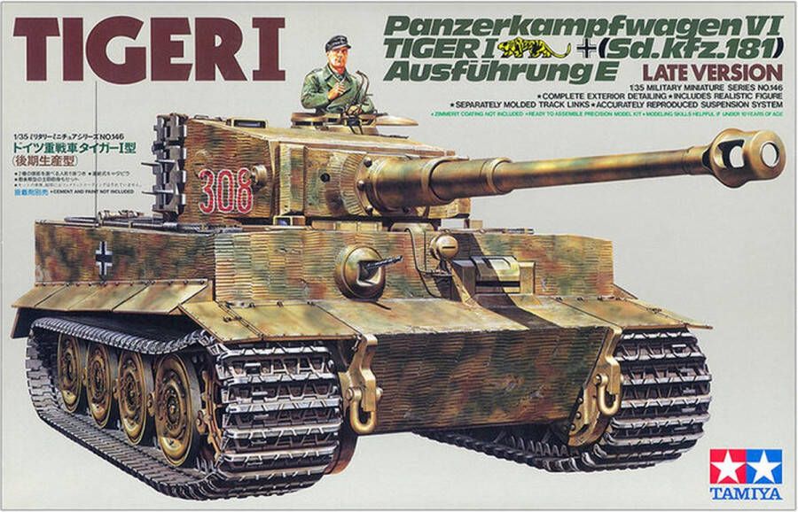 Tamiya 35146 Pz.Kpfw.VI Ausf.E Sd.Kfz.181 Tiger I Late Version 1:35