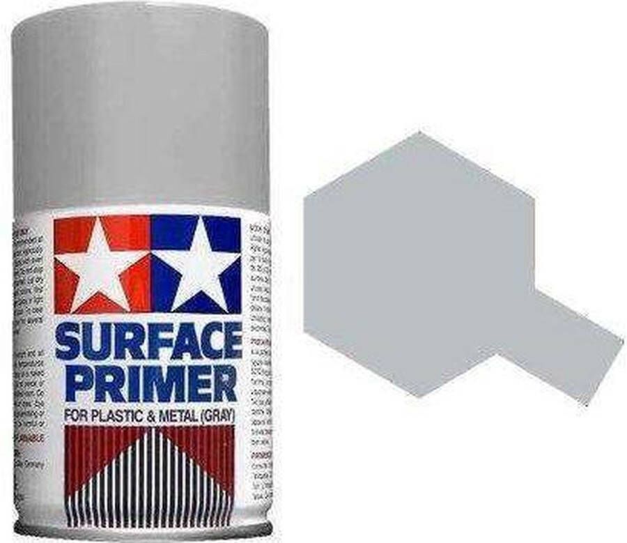 Tamiya 87026 Surface Primer Grey Acryl Spray 100ml Verf spuitbus