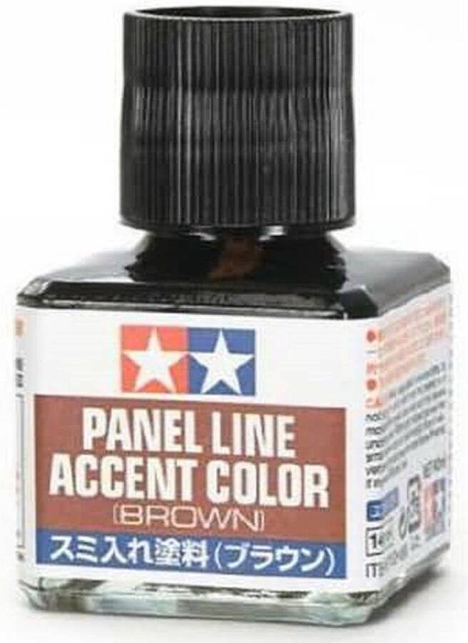 Tamiya 87132 Panel Line Accent Color Brown 40ml Effecten potje