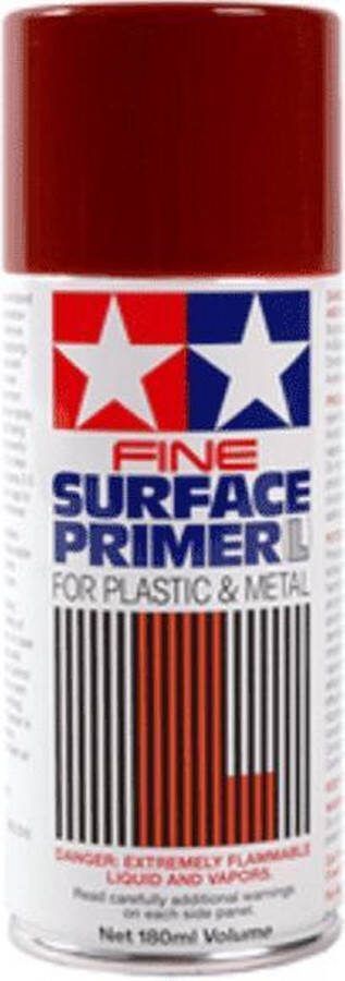 Tamiya 87160 Fine Surface Primer Oxide Red Acryl Spray 180ml Verf spuitbus