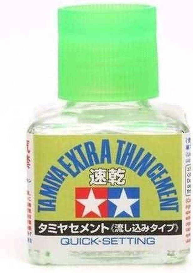 Tamiya 87182 Extra Thin Cement with Brush Quick Setting Lijm
