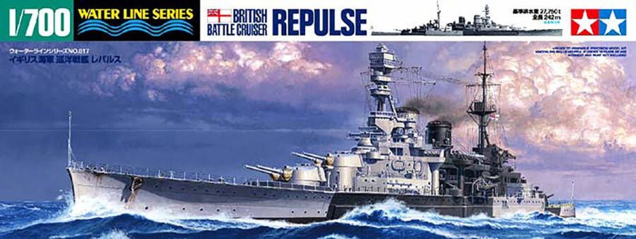 Tamiya British Battle Cruiser Repulse + Ammo by Mig lijm