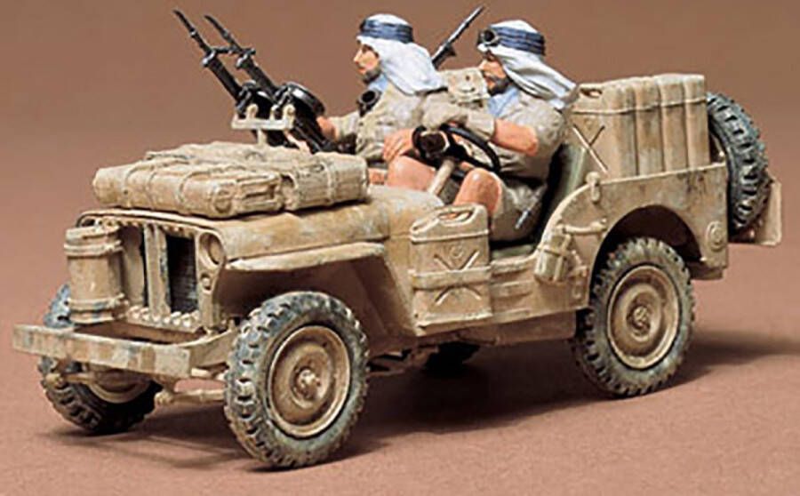 Tamiya British Special Air Service (SAS) Jeep + Ammo by Mig lijm