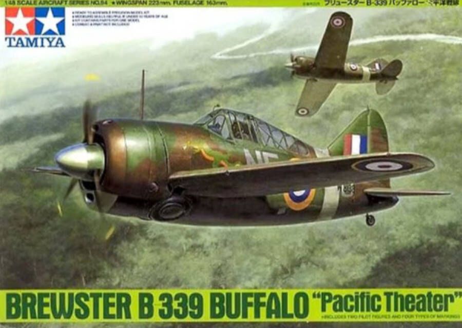 Tamiya en meer Tamiya Brewster B 339 Buffalo 'Pacific Theater' + Ammo by Mig lijm