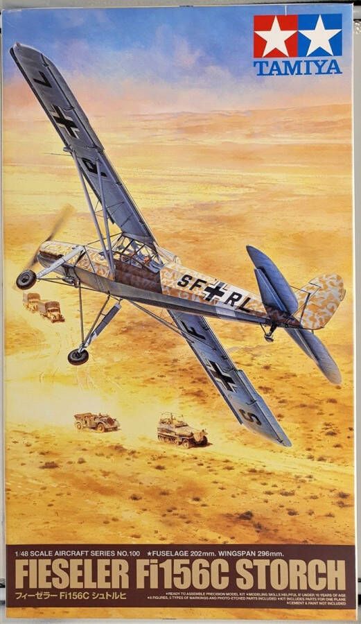 Tamiya en meer Tamiya Fieseler FIL156C Storch + Ammo by Mig lijm