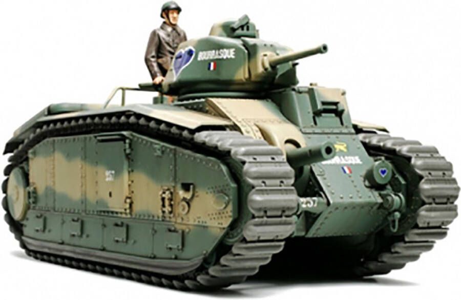 Tamiya en meer Tamiya French Battle Tank Char B1 BIS + Ammo by Mig lijm