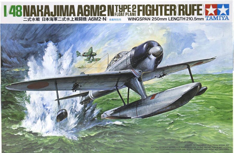 Tamiya en meer Tamiya Nakajima A6M2-N Type 2 Floatplane Fighter Rufe + Ammo by Mig lijm