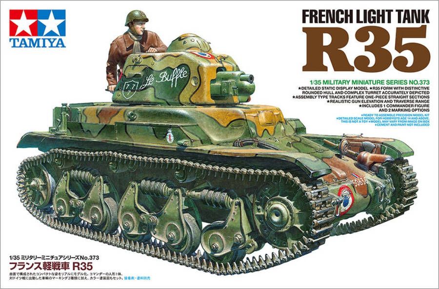 Tamiya French Light Tank R35 + Ammo by Mig lijm