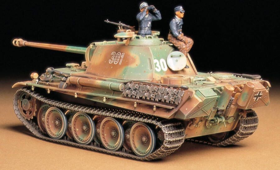 Tamiya German Panther Type G Late Version + Ammo by Mig lijm