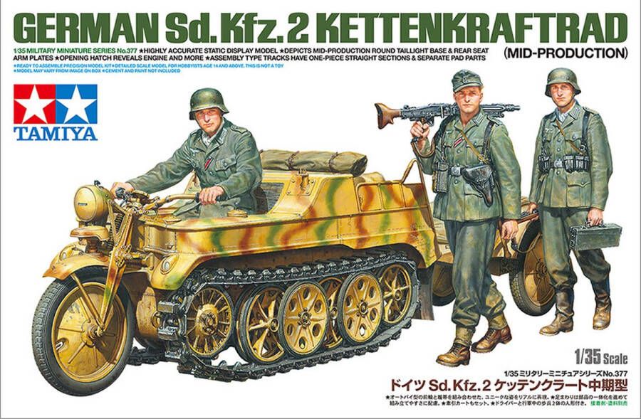 Tamiya German Sd.Kfz.2 Kettenkraftrad + Ammo by Mig lijm