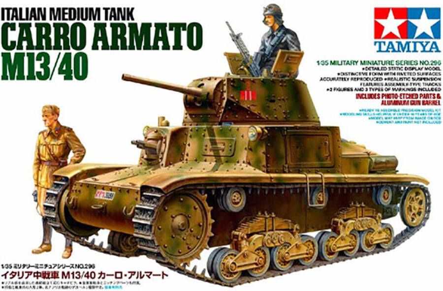 Tamiya Italian Medium Tank Carro Armato M13 40 + Ammo by Mig lijm