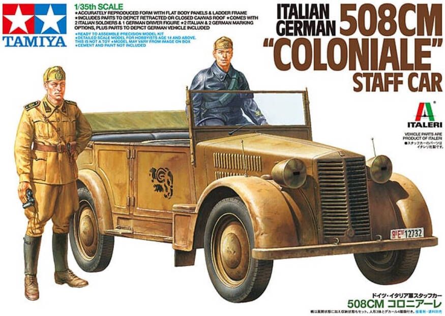 Tamiya Italian German 508CM 'Coloniale' Staff Car + Ammo by Mig lijm