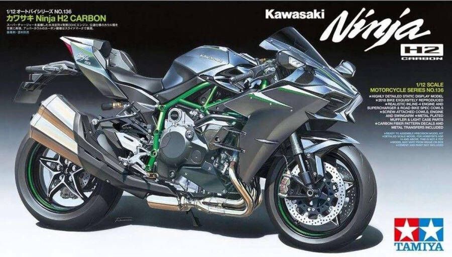 Tamiya Kawasaki Ninja H2 Carbon modelbouw pakket 1:12
