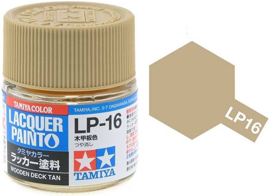 Tamiya LP-16 Wooden Deck Matt Lacquer Paint 10ml Verf potje