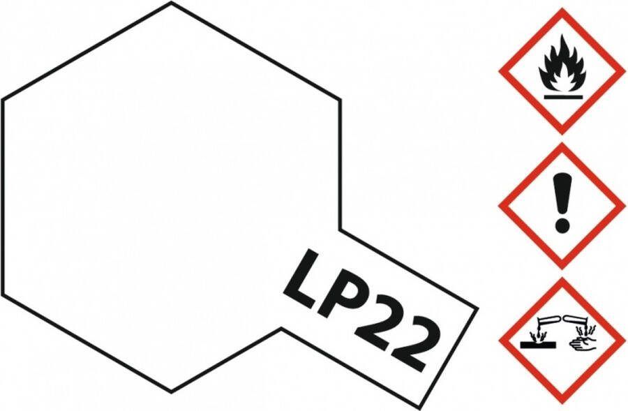 Tamiya LP-22 Flat White Base Primer Matt Lacquer Paint 10ml Verf potje