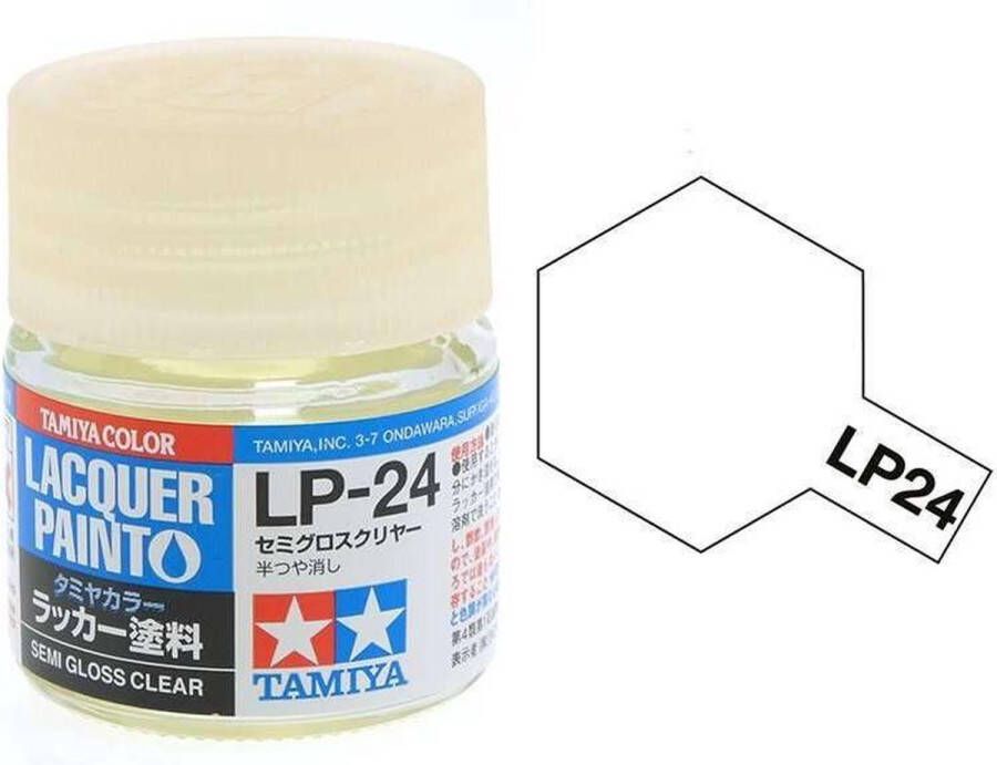 Tamiya LP-24 Clear Varnish Satin Lacquer Paint 10ml Verf potje