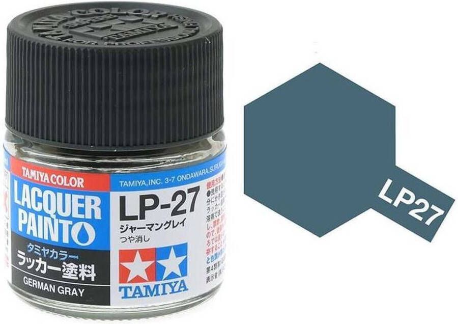 Tamiya LP-27 German Grey Matt Lacquer Paint 10ml Verf potje