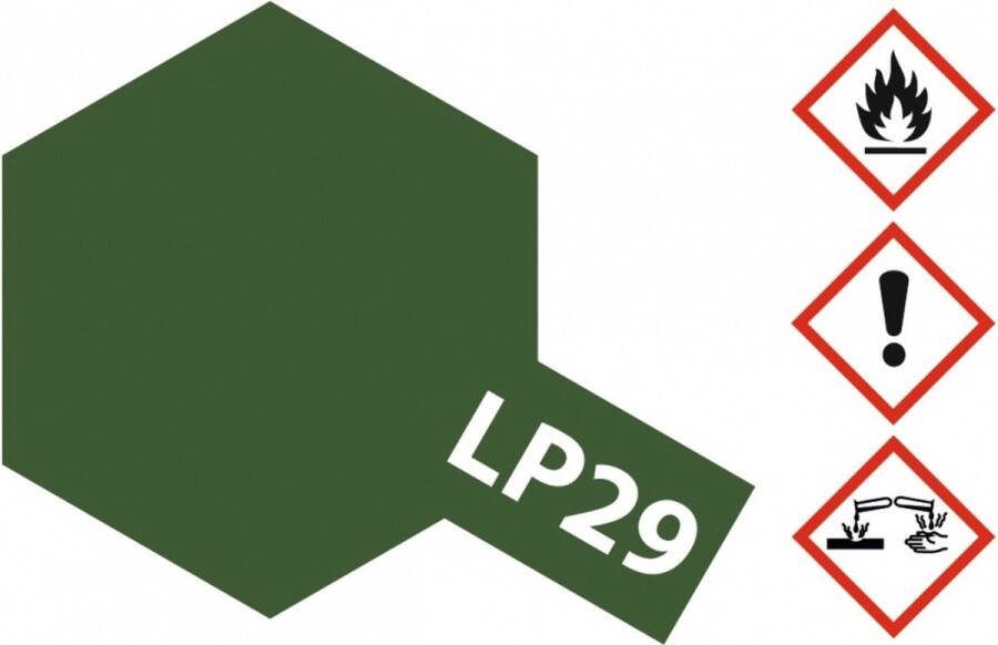 Tamiya LP-29 Olive Drab 2 Matt Lacquer Paint 10ml Verf potje