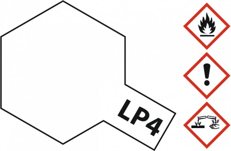 Tamiya LP-4 White Matt Lacquer Paint 10ml Verf potje