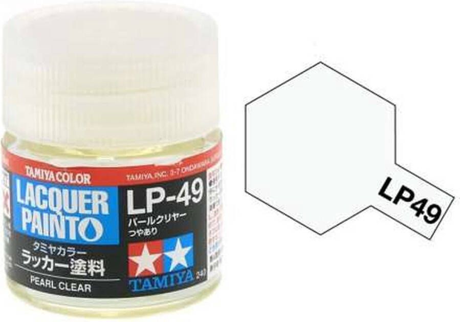 Tamiya LP-49 Pearl Clear Varnish Gloss Lacquer Paint 10ml Verf potje