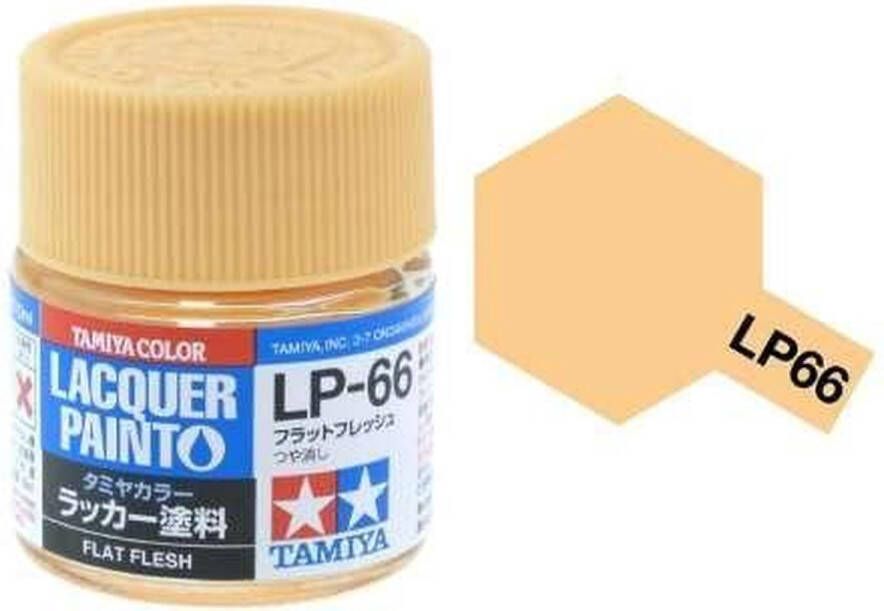 Tamiya LP-66 Flat Flesh Matt Lacquer Paint 10ml Verf potje