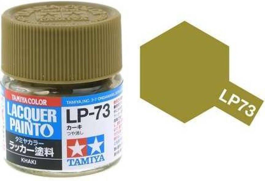 Tamiya LP-73 Khaki Matt Lacquer Paint 10ml Verf potje