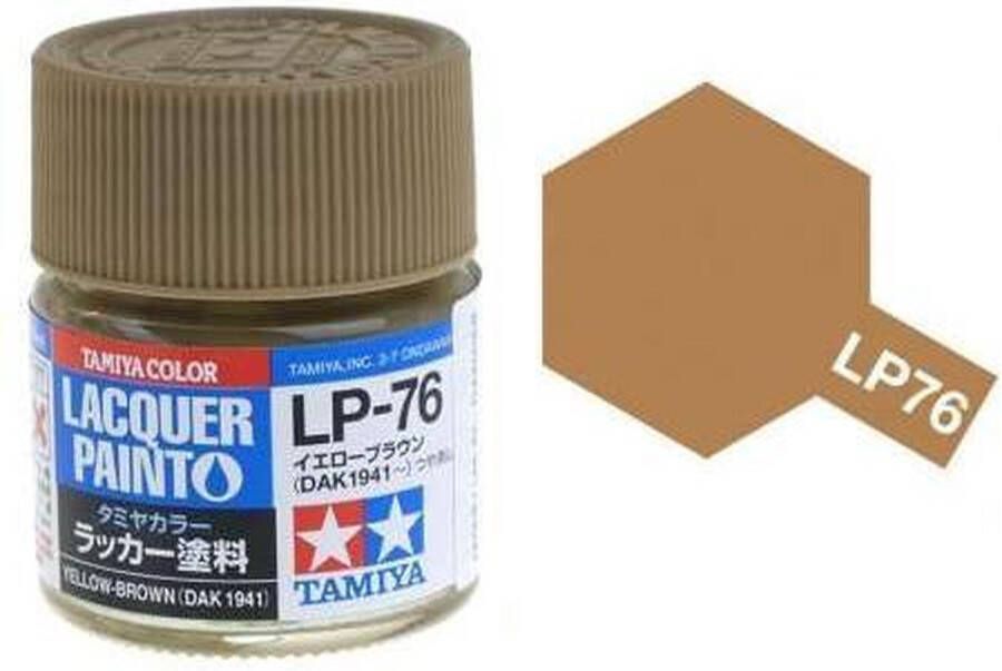 Tamiya LP-76 Yellow Brown DAK Matt Lacquer Paint 10ml Verf potje